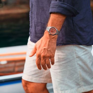 Montre Longines Legend Diver automatique cadran terracotta bracelet acier 39 mm