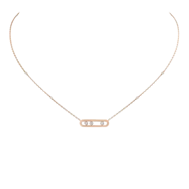 Collier Messika Baby Move en or rose et diamants