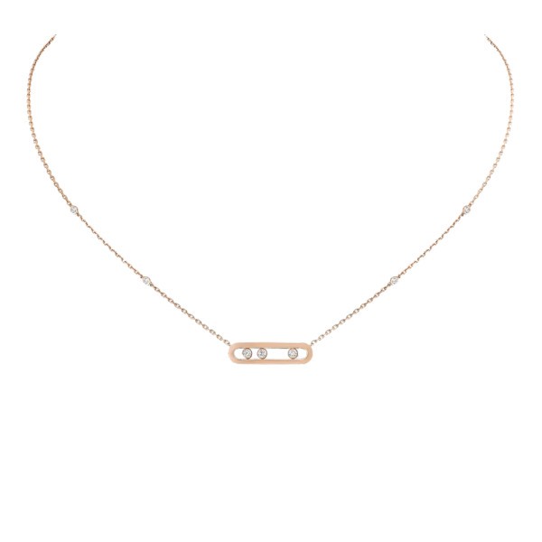Collier Messika Baby Move en or rose et diamants