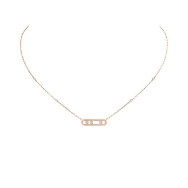 Collier Messika Baby Move en or rose et diamants