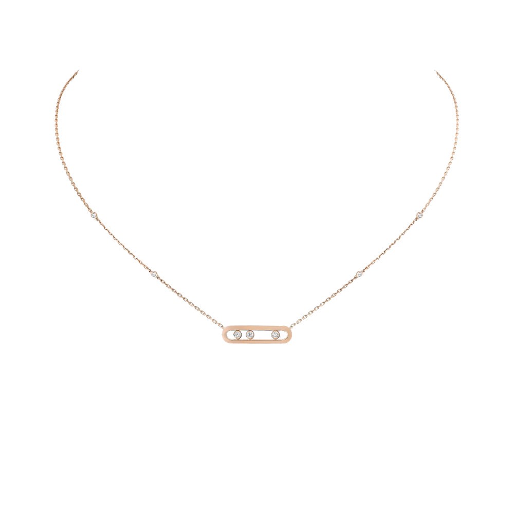 Collier Messika Baby Move en or rose et diamants