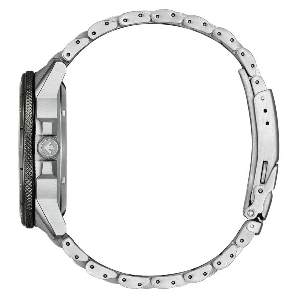 Montre Citizen Promaster Sky Mechanical GMT automatique cadran noir bracelet acier 44,5 mm