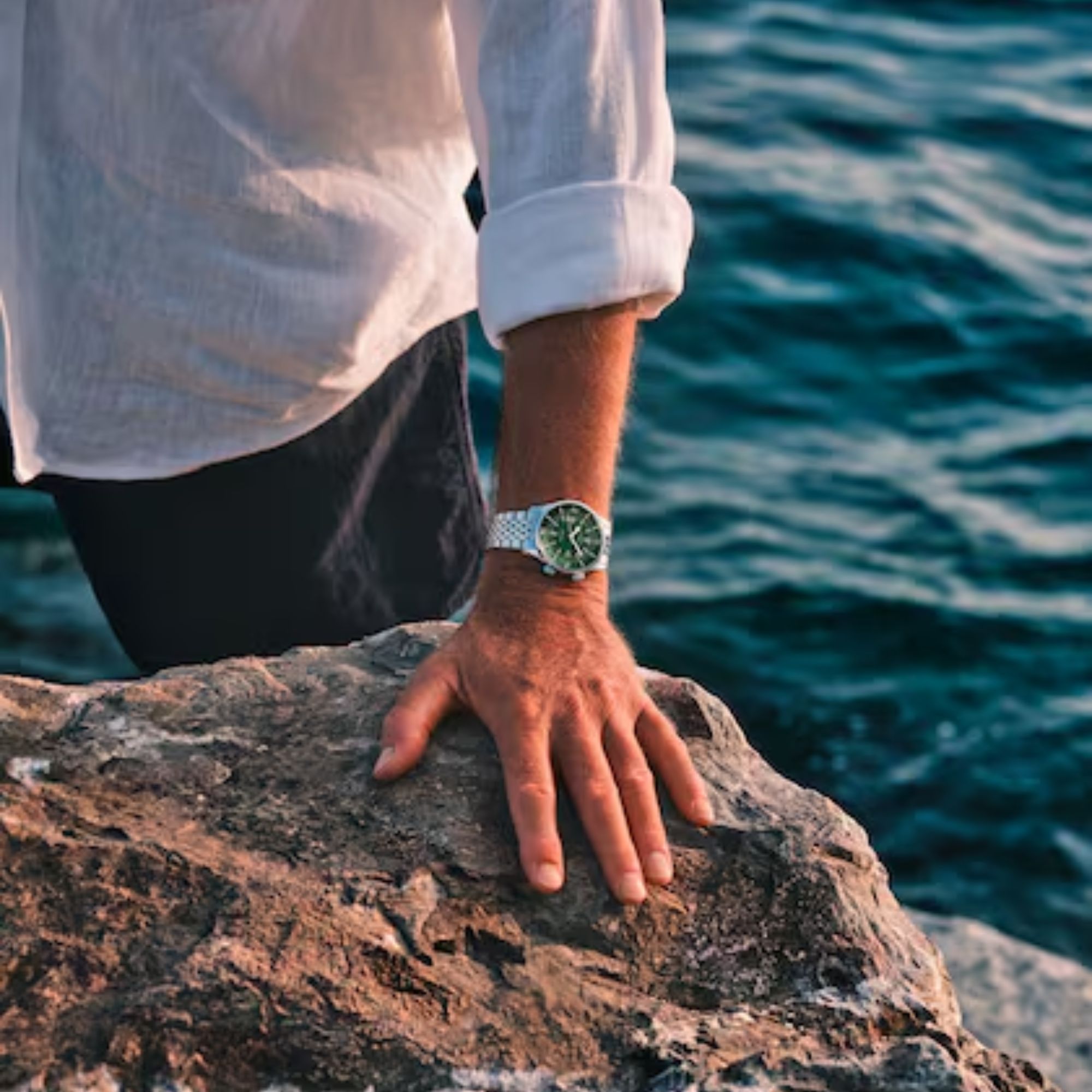 Longines Legend Diver automatic watch terracotta dial steel bracelet 39 mm