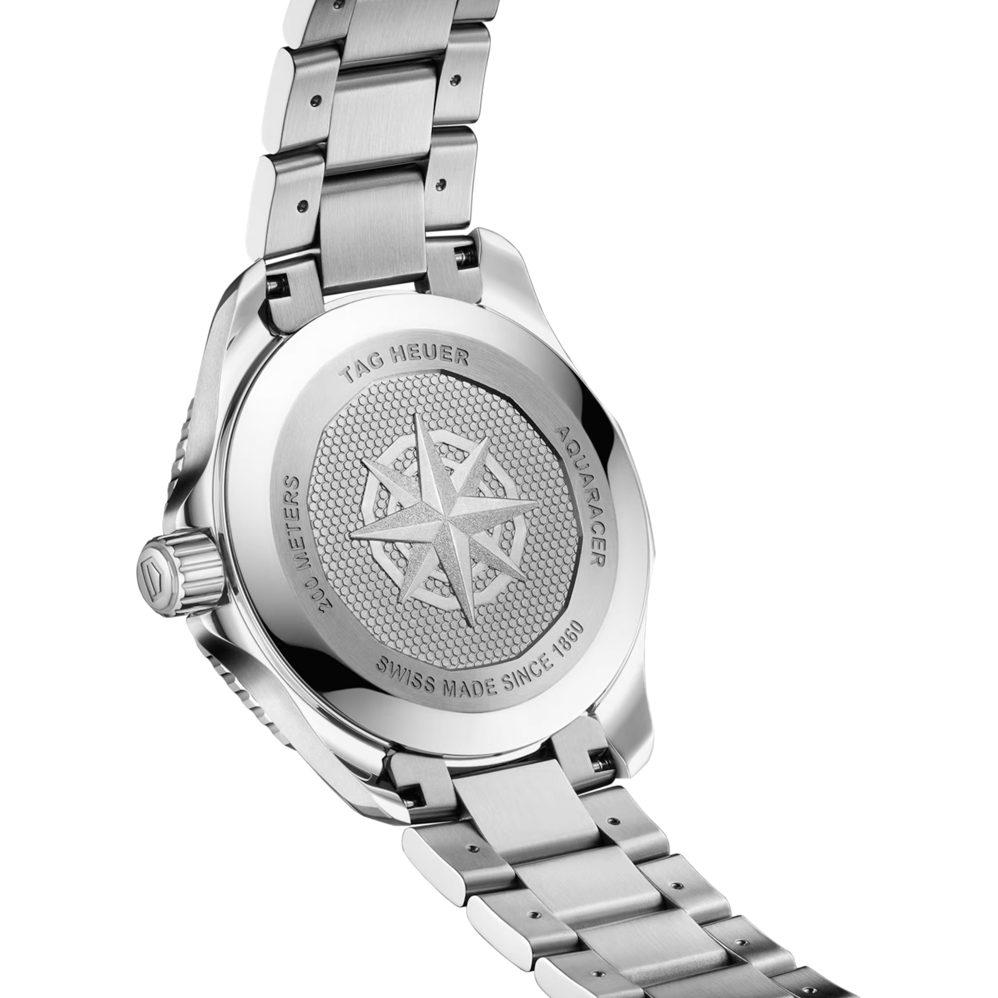 TAG Heuer Aquaracer Professional 200 Solargraph quartz watch blue dial steel bracelet 40 mm WBP1113.BA0000