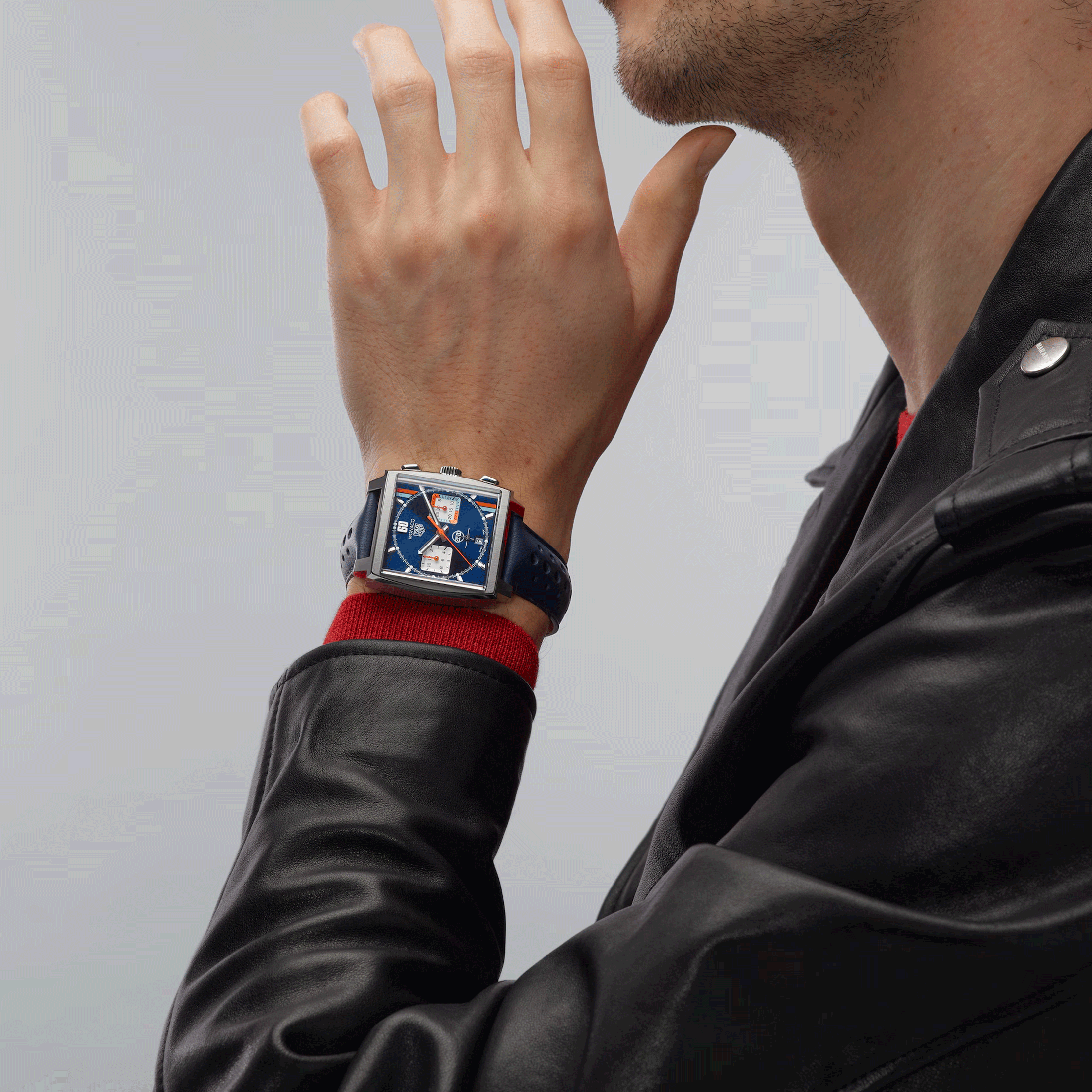 Tag heuer monaco blue strap 2025