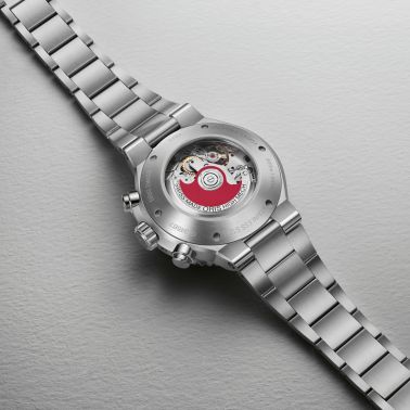 Montre Oris Plongée Aquis Chronographe automatiquee cadran bleu bracelet acier 43,5 mm