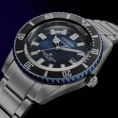 Citizen Promaster Marine Fujitsubo Super Titanium automatic blue dial titanium bracelet 41 mm