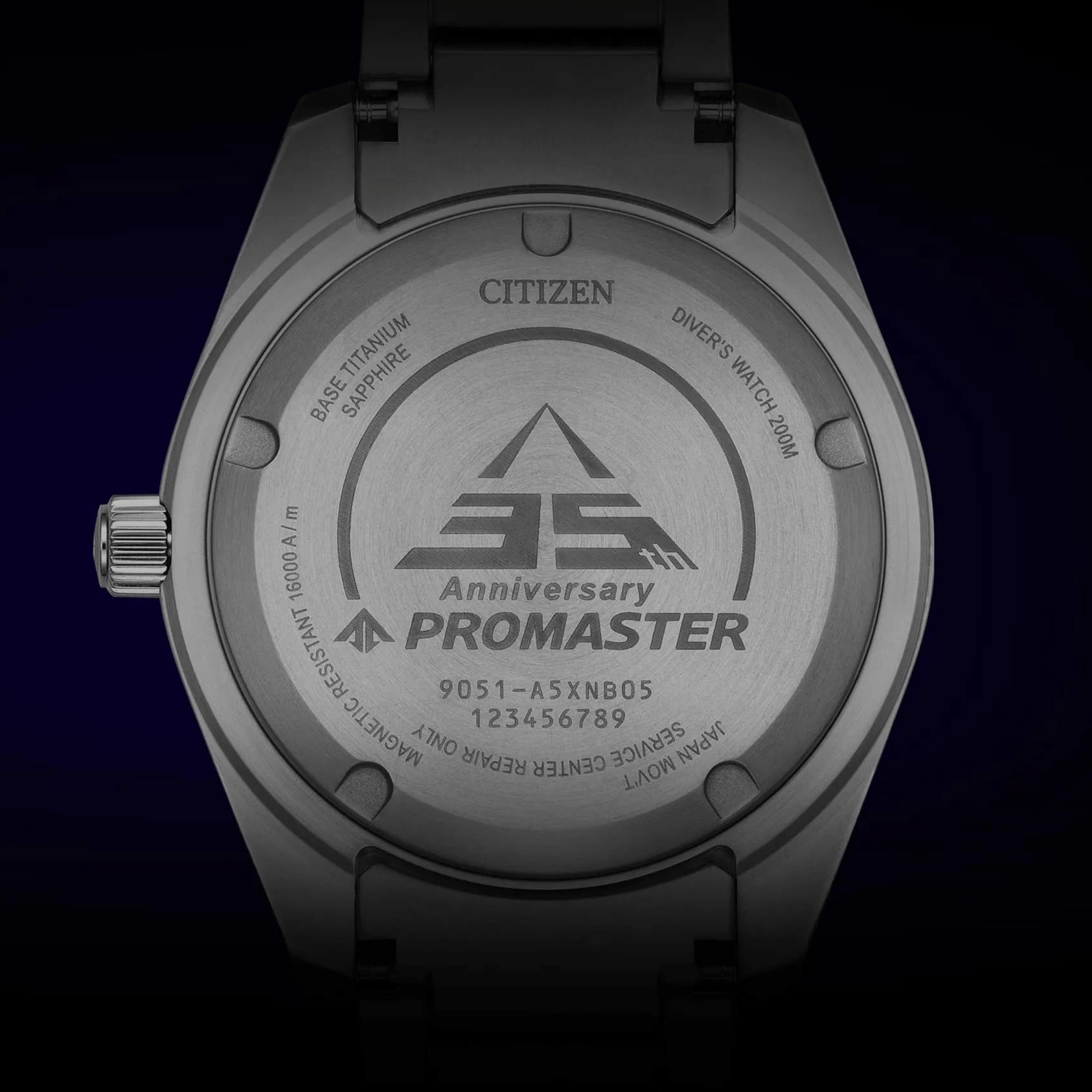 Citizen Promaster Marine Fujitsubo Super Titanium automatic blue dial titanium bracelet 41 mm