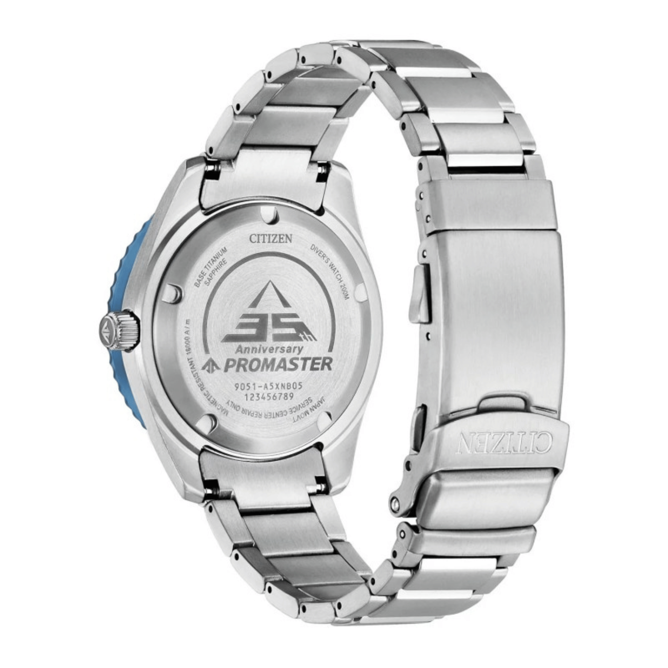 Citizen Promaster Marine Fujitsubo Super Titanium automatic blue dial titanium bracelet 41 mm