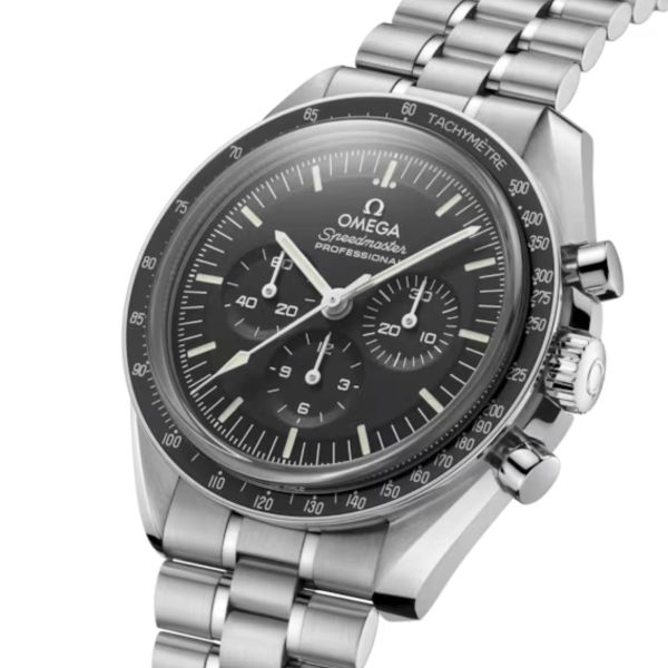 Omega Speedmaster Moonwatch Professional Chronograph Co-Axial Master Chronometer sapphire crystal steel strap 42 mm