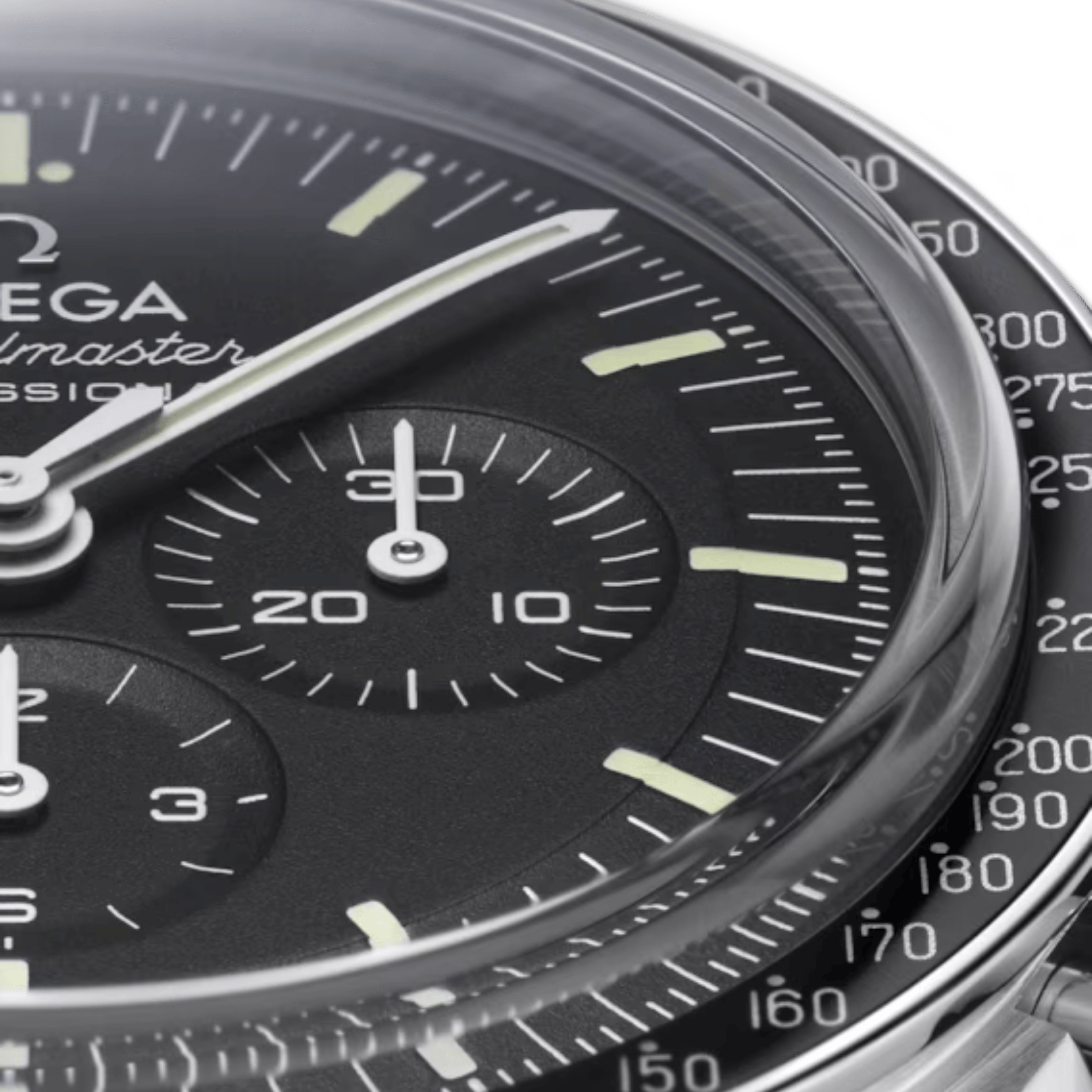 Montre Omega Speedmaster Moonwatch Professional Chronographe Co-Axial Master Chronometer verre saphir bracelet acier 42 mm