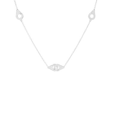 Collier Menottes dinh van R5 en or jaune sur chaine