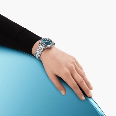 Omega Seamaster Aqua Terra 150m Co-Axial Master Chronometer watch blue dial steel bracelet 38 mm