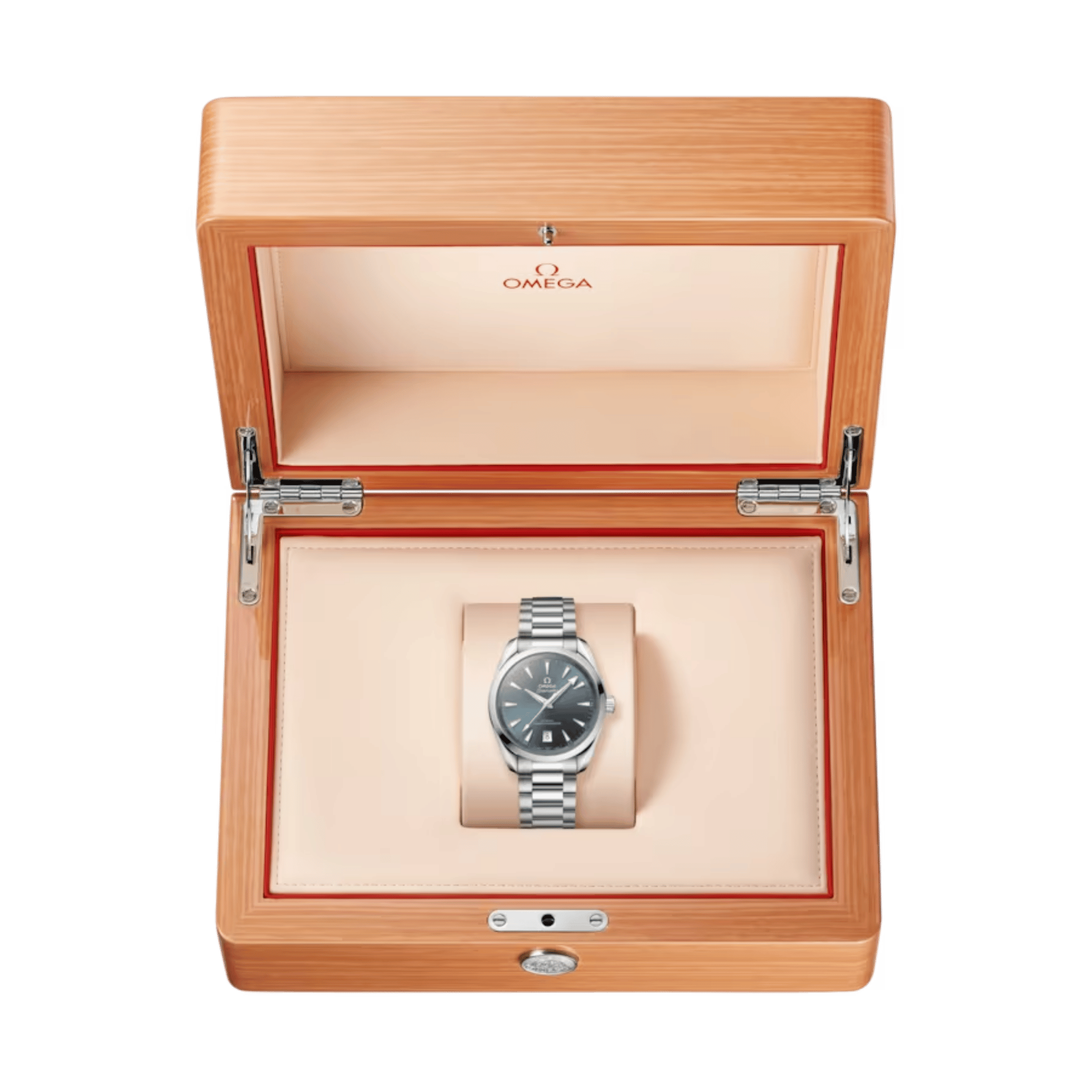 Omega Seamaster Aqua Terra 150m Co-Axial Master Chronometer watch blue dial steel bracelet 38 mm