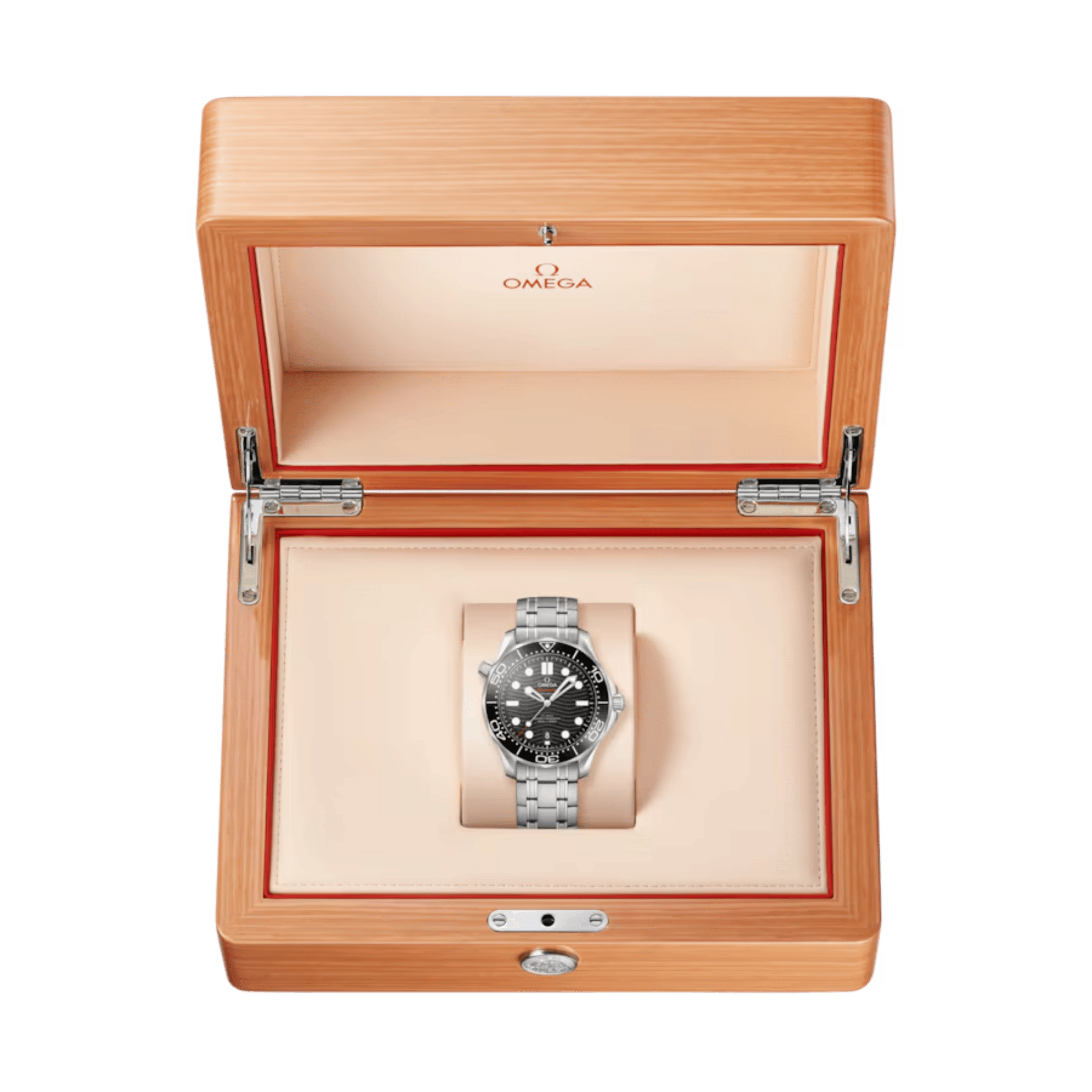 Montre Omega Seamaster Diver 300m Co-Axial Master Chronometer cadran noir bracelet acier 42 mm