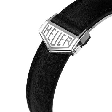 TAG Heuer Monaco Calibre 11 watch blue dial black perforated leather strap 39 mm