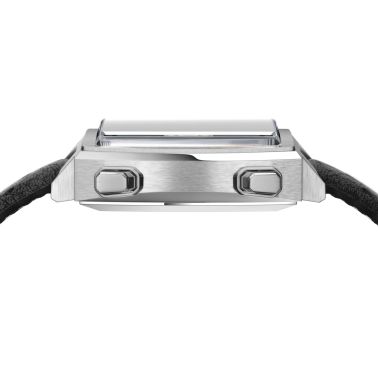 TAG Heuer Monaco Calibre 11 watch blue dial black perforated leather strap 39 mm