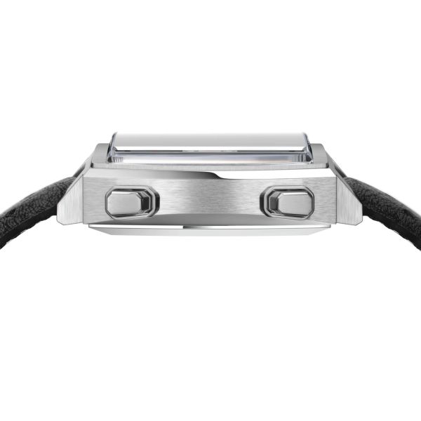 Montre TAG Heuer Monaco Calibre 11 cadran bleu bracelet cuir perforé noir 39 mm CAW211P.FC6356