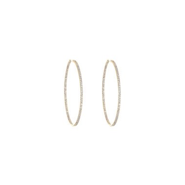 Créoles Messika New Gatsby S en or jaune et diamants