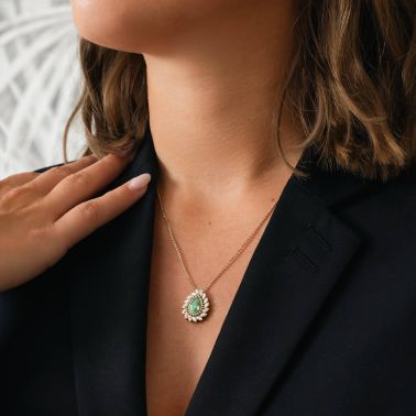 Collier Lepage La Suzanne en or jaune et grenat