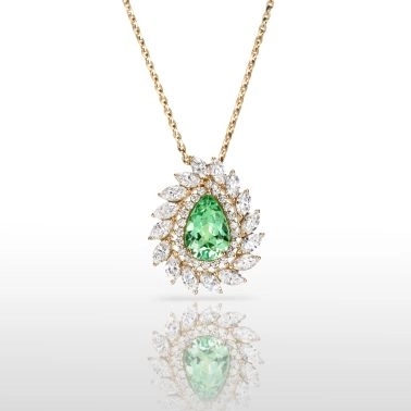 Collier Lepage La Suzanne en or jaune et grenat