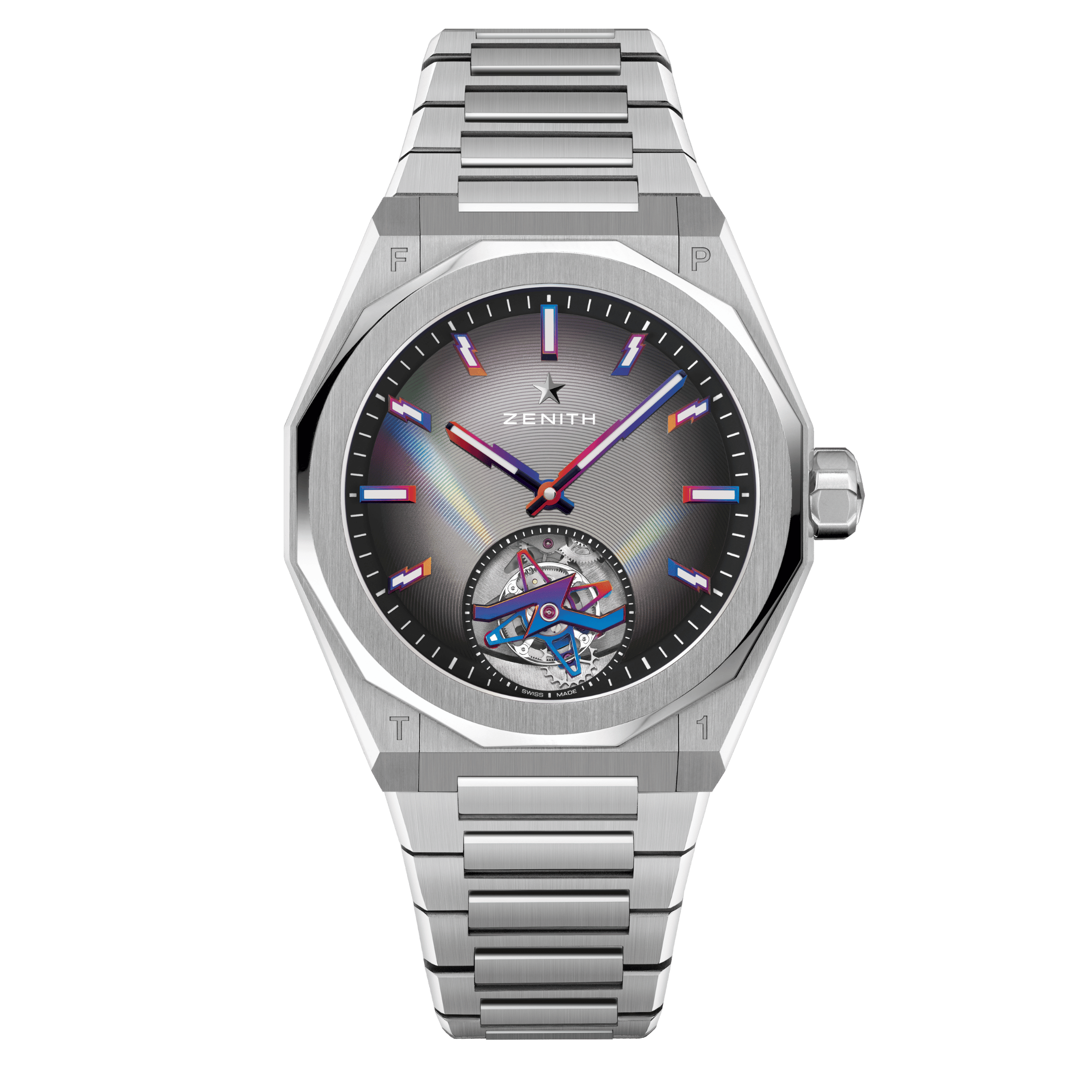  Zenith Defy Skyline Tourbillon "Felipe Pantone Edition" automatic grey dial steel bracelet 41 mm