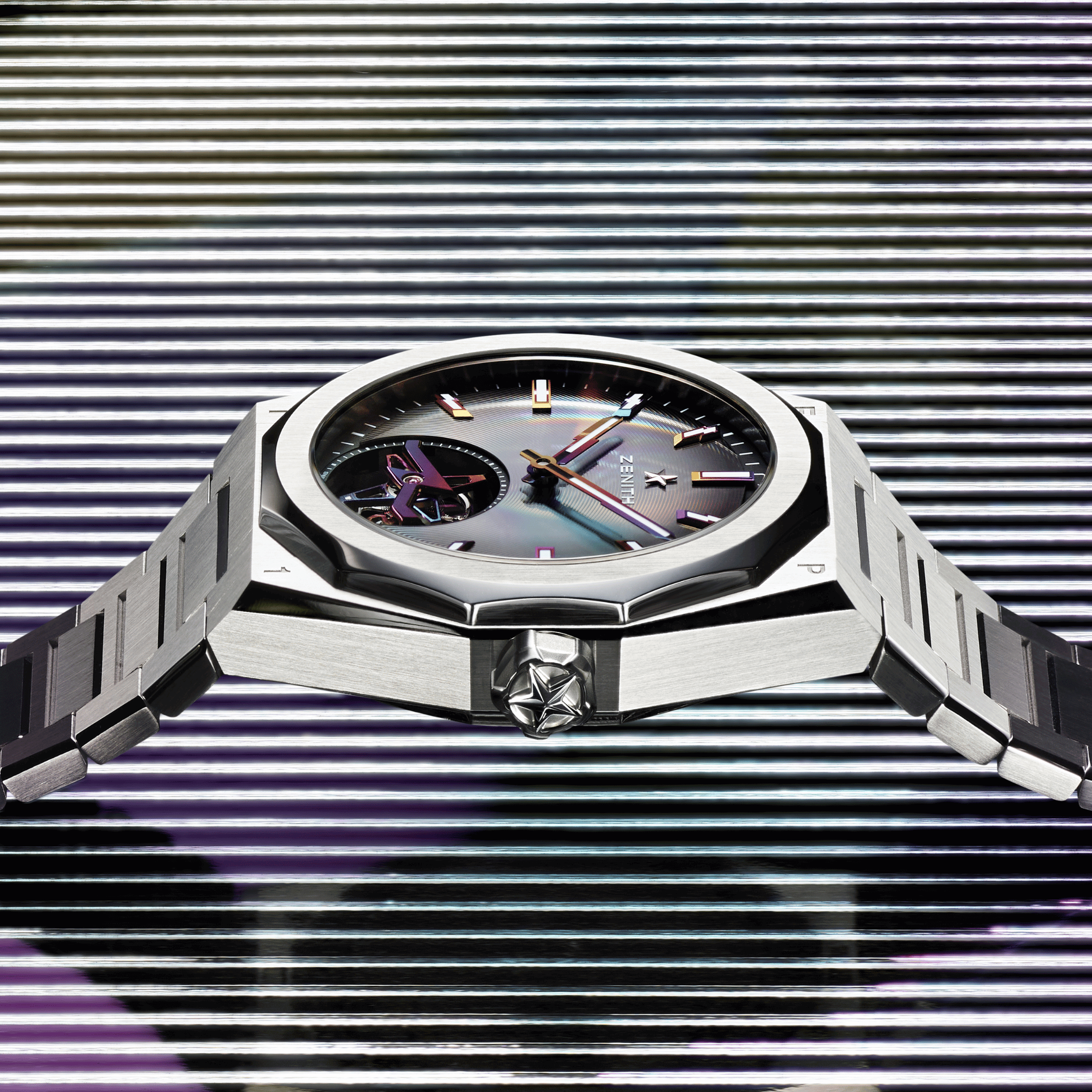  Zenith Defy Skyline Tourbillon "Felipe Pantone Edition" automatic grey dial steel bracelet 41 mm