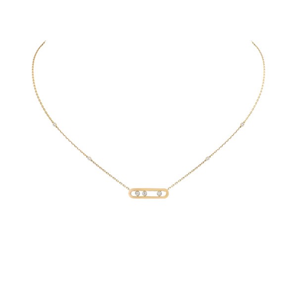 Collier Messika Baby Move en or jaune et diamants