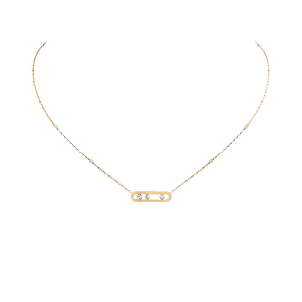 Collier Messika Baby Move en or jaune et diamants