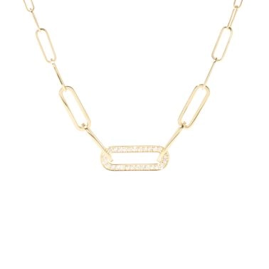 dinh van Maillon Petit Modèle necklace in yellow gold and diamonds