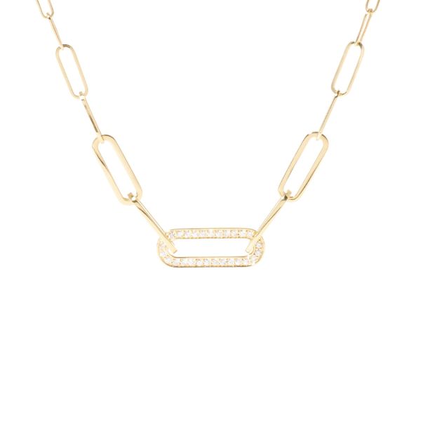 dinh van Maillon Petit Modèle necklace in yellow gold and diamonds
