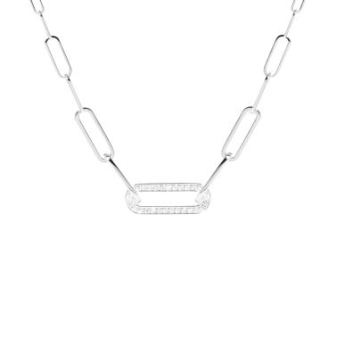 dinh van Maillon Petit Modèle necklace in white gold and diamonds
