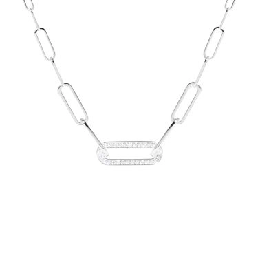 dinh van Maillon Petit Modèle necklace in white gold and diamonds