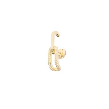 Mono earring dinh van Maillon in yellow gold and diamonds
