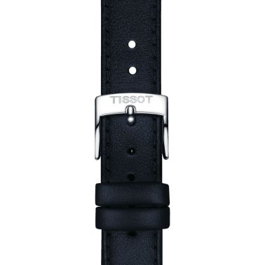 Tissot Stylist quartz watch blue dial blue leather strap 32 x 32 mm