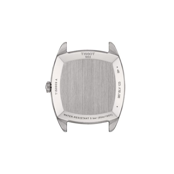 Tissot Stylist quartz watch silver dial light brown leather strap 32 x 32 mm