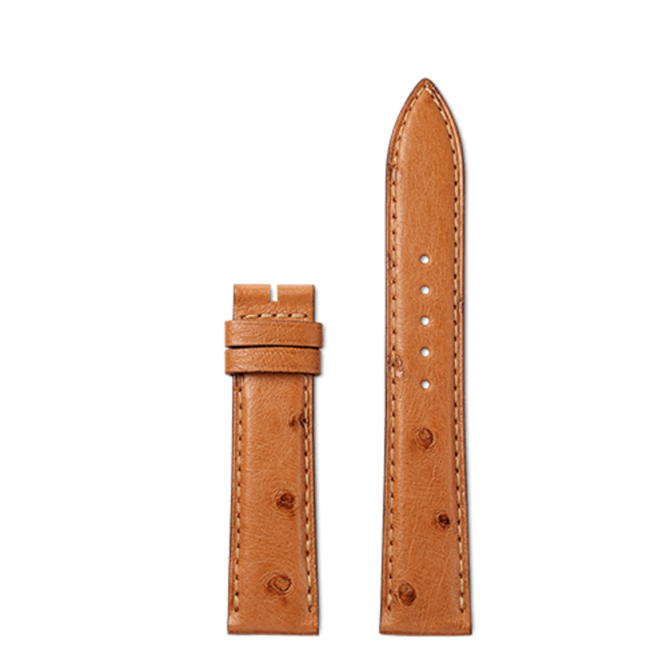 Bracelet Jaeger-LeCoultre Cuir Autruche Marron clair 18 mm