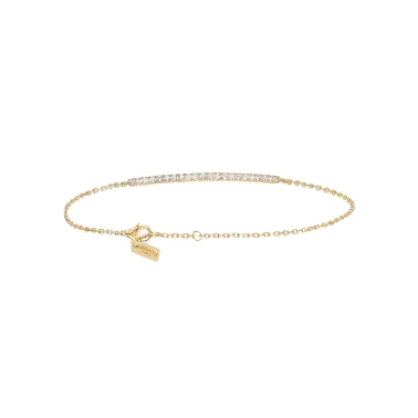 Bracelet Messika Barrette Gatsby en or jaune et diamants
