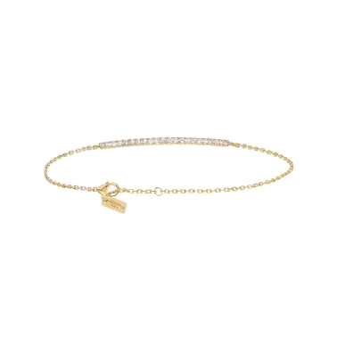 Bracelet Messika Barrette Gatsby en or jaune et diamants