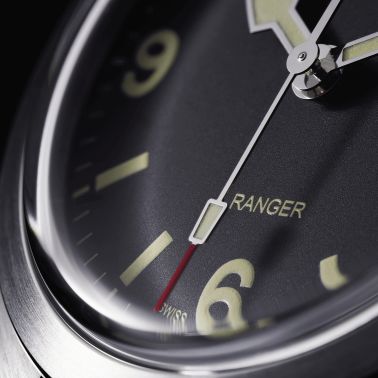 Tudor Ranger automatic watch black dial steel bracelet 39 mm
