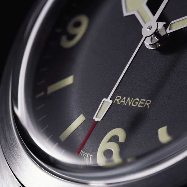 Tudor Ranger automatic watch black dial steel bracelet 39 mm