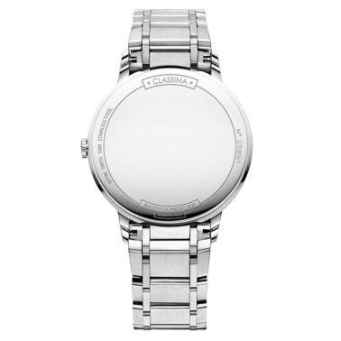 Montre Baume et Mercier Classima quartz cadran blanc bracelet acier 36 mm 10261