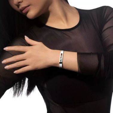 Bangle Messika Move Joaillerie in white gold and diamonds