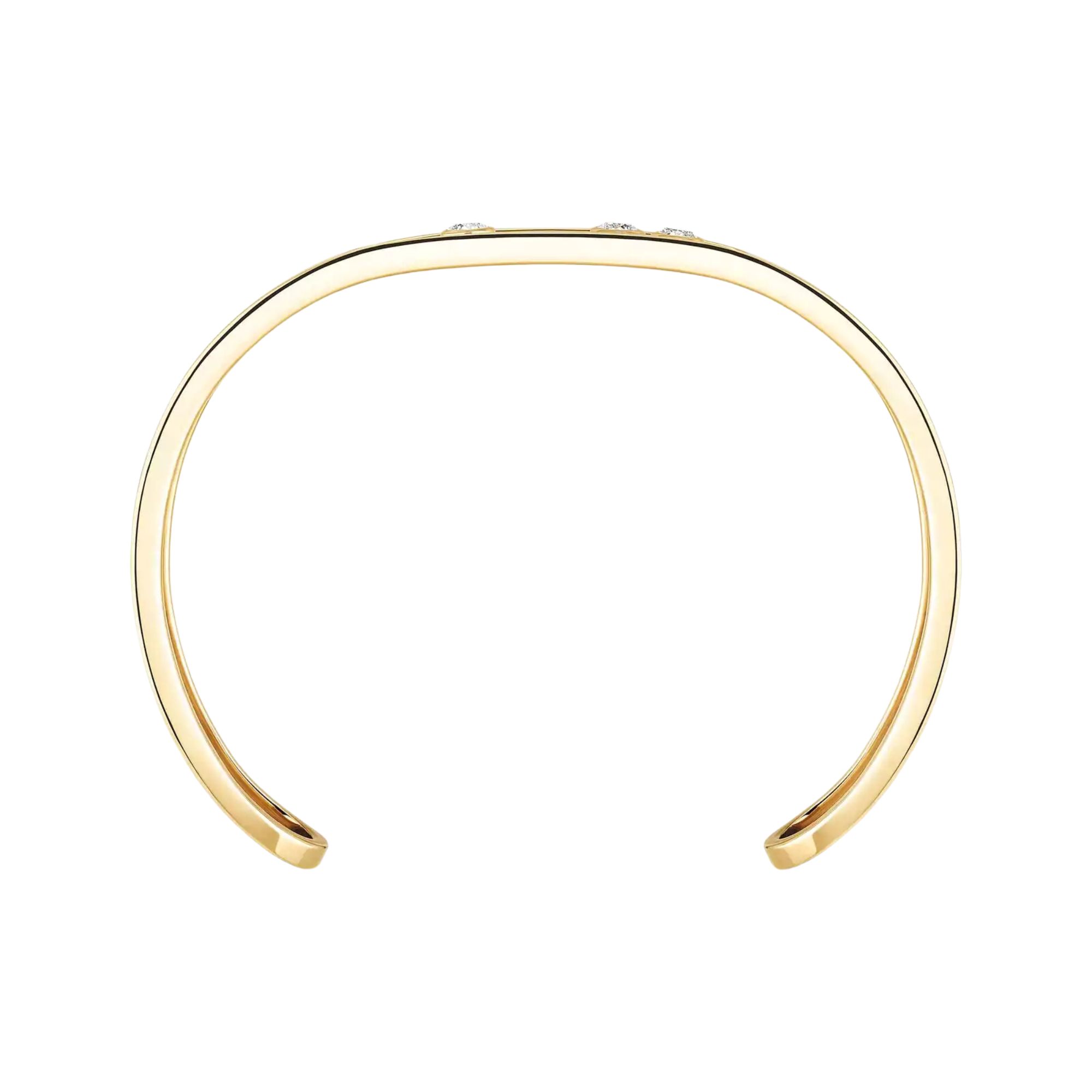 Bangle Messika Move Joaillerie en or jaune et diamants