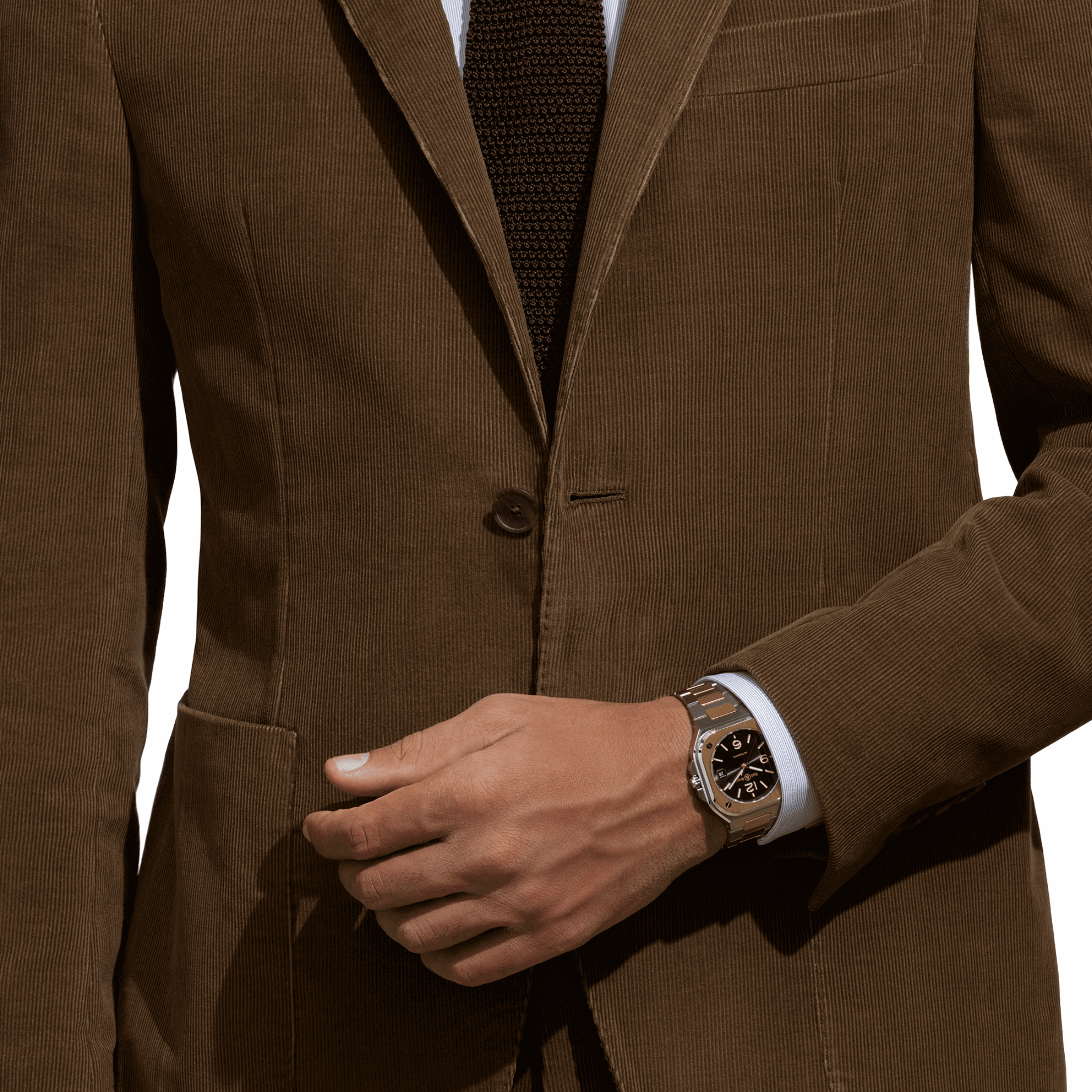 Bell & Ross BR 05 Black Steel & Gold automatic black dial rubber strap 40 mm