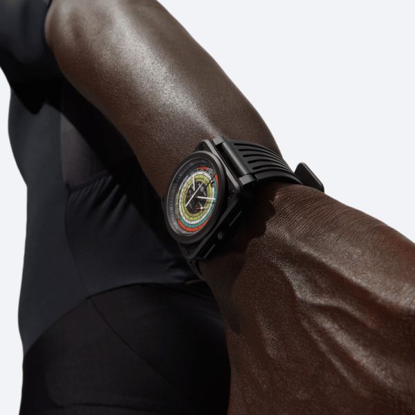 Bell & Ross BR-03 Chrono Multimeter ceramic automatic black dial rubber strap 42 mm