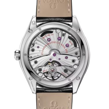 Omega De Ville Trésor Co-Axial Master Chronometer mechanical silver dial leather strap 40 mm