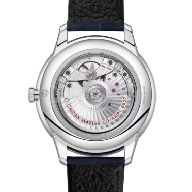 Omega De Ville Prestige Co-Axial Master Chronometer Small Second blue dial leather strap 41 mm