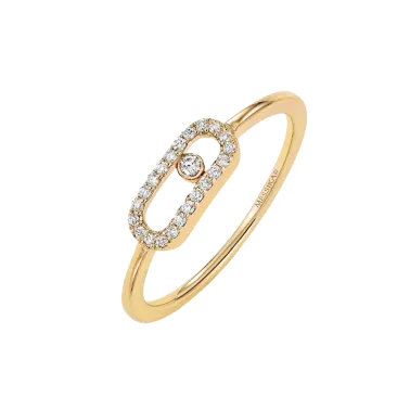 Bague Messika Move Uno en or jaune et diamants