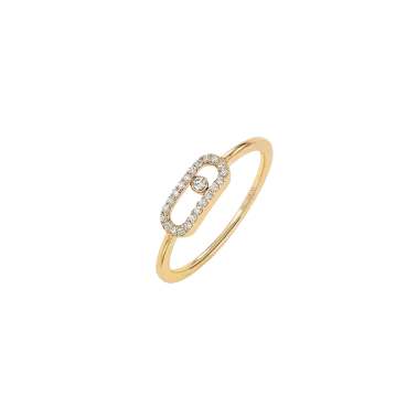 Bague Messika Move Uno en or jaune et diamants